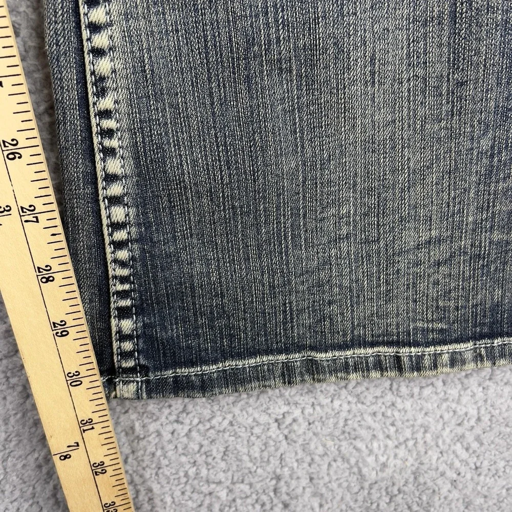 Vigoss Womens Boot Cut Jeans Blue Pocket Light Wash Faded Stretch Juniors 15 New - Picture 14 of 14